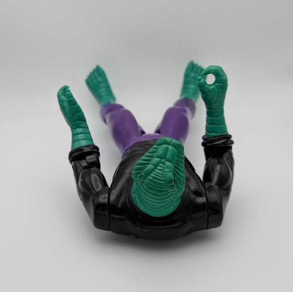The Lizard Spiderman Animated Series Toy Biz 1994 Marvel Deluxe 10" Fig No Tail - Picture 7 of 9